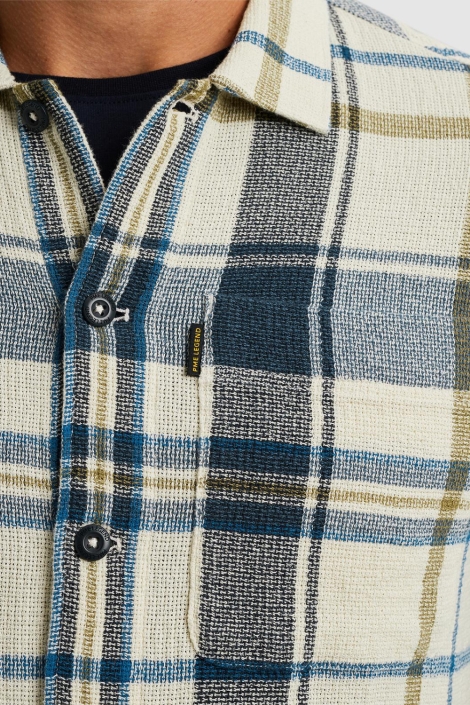 PME legend long sleeve shirt matt weave check